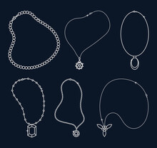 Necklaces Icon Set