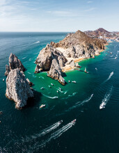 Aerial View Of Cabo San Lucas, Baja California, Mexico.