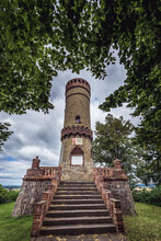 Observation Tower From 1895 In Cedynia, West Pomeranian Region, Poland