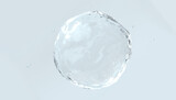Real transparent water drips. Pure Cosmetics Product. Moisturizer Skin Care. Cosmetic essence, liquid bubbles, molecules of liquid bubbles on the background.