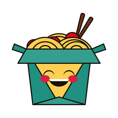 Sticker - kawaii noodles icon