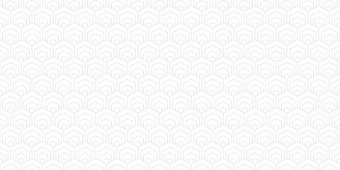 white abstract background with hexagon pattern style and seamless concept