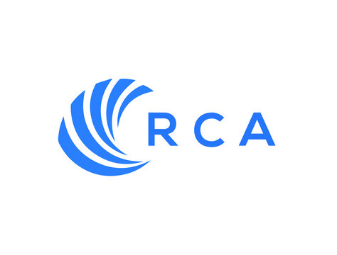 RCA Flat accounting logo design on white background. RCA creative initials Growth graph letter logo concept. RCA business finance logo design.
