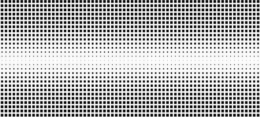 Poster - Halftone texture of sguares on a white background. Design element for web banners, wallpapers, postcards, sites. Vector illustration.