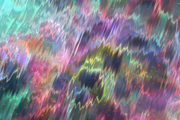 Wall Mural - Abstract multicolored glowing liquid background.