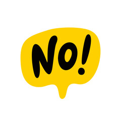 Aufkleber - No speech bubble. No text on talk shape. Vector illustration yellow speech bubble. Hand drawn quote. Graphic design element for badge, sticker, mark, symbol, icon, card chat. Print on shirt, banner