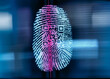 © Connect Images - Finger print with QR code being scanned
