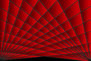 Wall Mural - red net perspective view of red and dark color for backdrop or background.