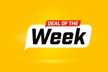 Week Sale Deal Advertising Message On Banner