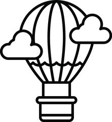 Poster - Hot Air Balloon Icon