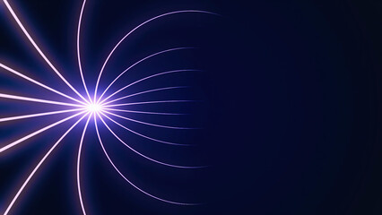 Poster - Abstract background with animation moving of lines for fiber optic network. Rays hope light background,flare star sunlight,radiation ray laser energy. Flowing streaks of light background animation.