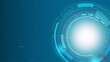© flyalone - Abstract technology background template with circle line and copyspace