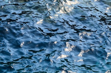 Canvas Print - Detailed Texture Of Sea Water