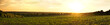 Panoramic view of the sunset in the field, Ukraine