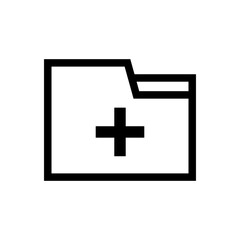 Aufkleber - Add Folder icon. New folder. Vector.