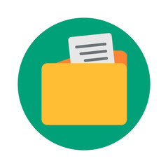 Aufkleber - Modern folder and document icons. File organization. Vectors.