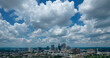 Atlanta Georgia Aerial View, Atlanta Skyline with Clouds