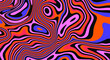Op-art trippy acidic background with distorted texture in neon colors. Concept of hallucinations and visions.