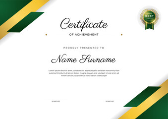 certificate frame design template. vector illustration