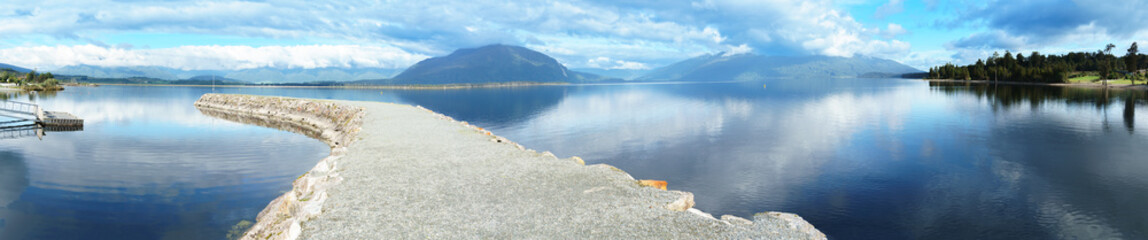 Wall Mural - Scenic alpine lake in South Island New Zealand