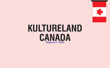 Festival Kultureland Canada  August 6-7, 2022 Flag At Card Creative Design Decoration Illustration.