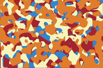 Sticker - vector camouflage pattern for army. Creative camouflage military pattern