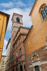 Poster - Bell tower of San Michele in Foro, a church in Lucca, Italy