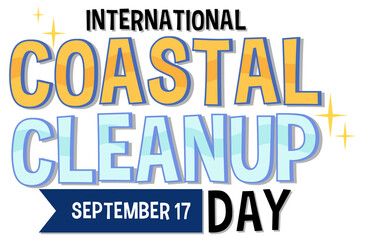 Wall Mural - international coastal cleanup day banner design