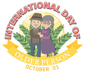 Sticker - International Day for Older Persons Poster