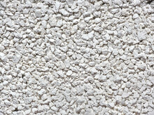Close-up Of Cat Litter Or Small Porous White Pebbles For Texture Or Background.