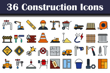 Sticker - Construction Icon Set