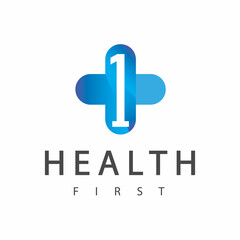 Wall Mural - Number One Hospital Logo Design Template