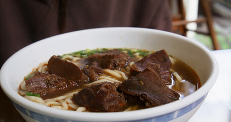 Sticker - Taiwan braised beef noodle soup