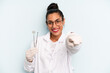 © kues1 - hispanic woman pointing at camera choosing you. dentist concept