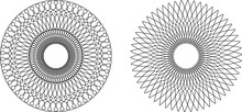 Guilloche Patterns, Rosette Patterns In Vector
