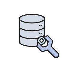 Poster - Optimization database icon. High quality coloured vector illustration.