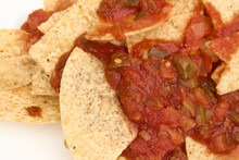 Closeup Chips And Salsa 