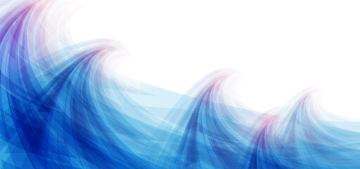 Poster - abstract blue wave on white background vector illustration
