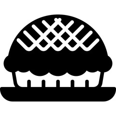 Canvas Print - pie glyph icon