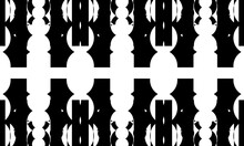 Black Op Art Style Pattern For Original Design With Optical Illusion