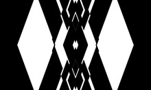 Black Pattern In Op Art Style Mesmerizing Optical Illusion Creative Design