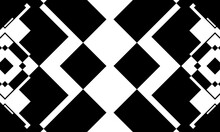 Black Abstract Patterns In Op Art Style