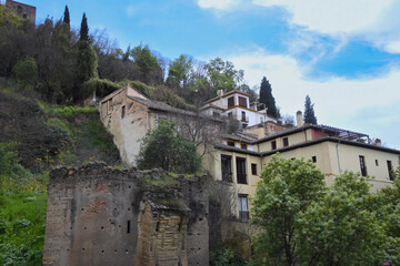 Wall Mural - Architecture details of the Town of Granada in Andalusia, Spain