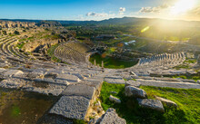 View Of The Theater Of Miletus In Turkey.