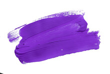 Purple Brush Isolated On White Background