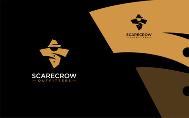 Wall Mural - Scarecrow modern logo vector