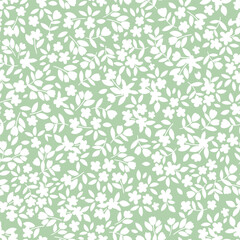 vintage botanical surface pattern design. cute floral background. vector seamless pattern with ditsy