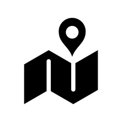 Map Icon Vector Symbol Design Illustration