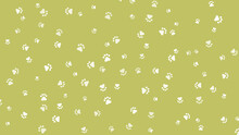 Seamless Pattern Of Paws