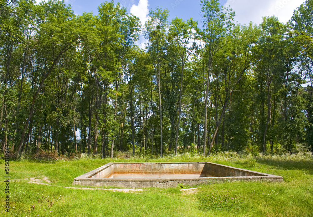 Werwolf Complex Surviving fire-fighting pool in «Werwolf» (Stavka of Adolf Hitler ...
